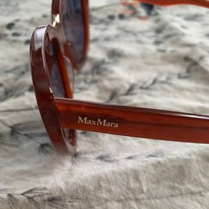 MAX MARA Deep Red Sunglasses, oversized. Brand New.